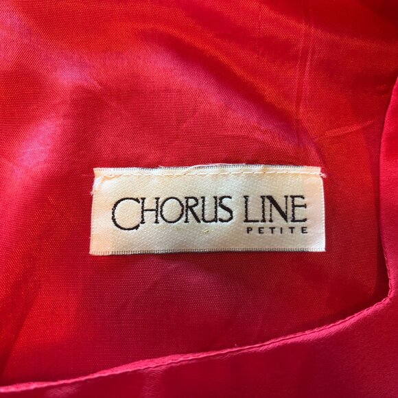 Colors of Sunset Sleeveless Lined Sheath Dress with Rhinestones Size 6 by Chorus - Picture 5 of 11